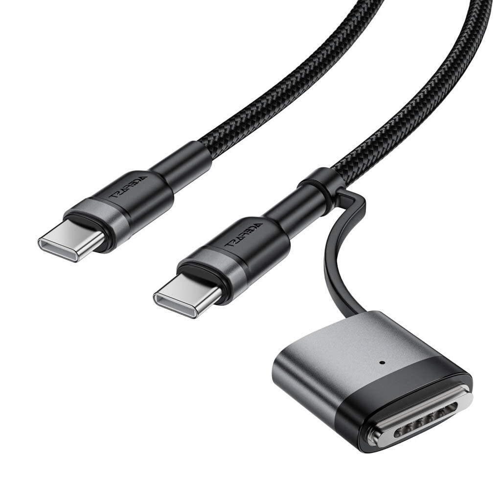 USB кабель AceFast C22-05, Type-C, MagSafe 3, 1.2 м., Чорний - № 4 USB кабель AceFast C22-05, Type-C, MagSafe 3, 1.2 м., Чорний - № 4