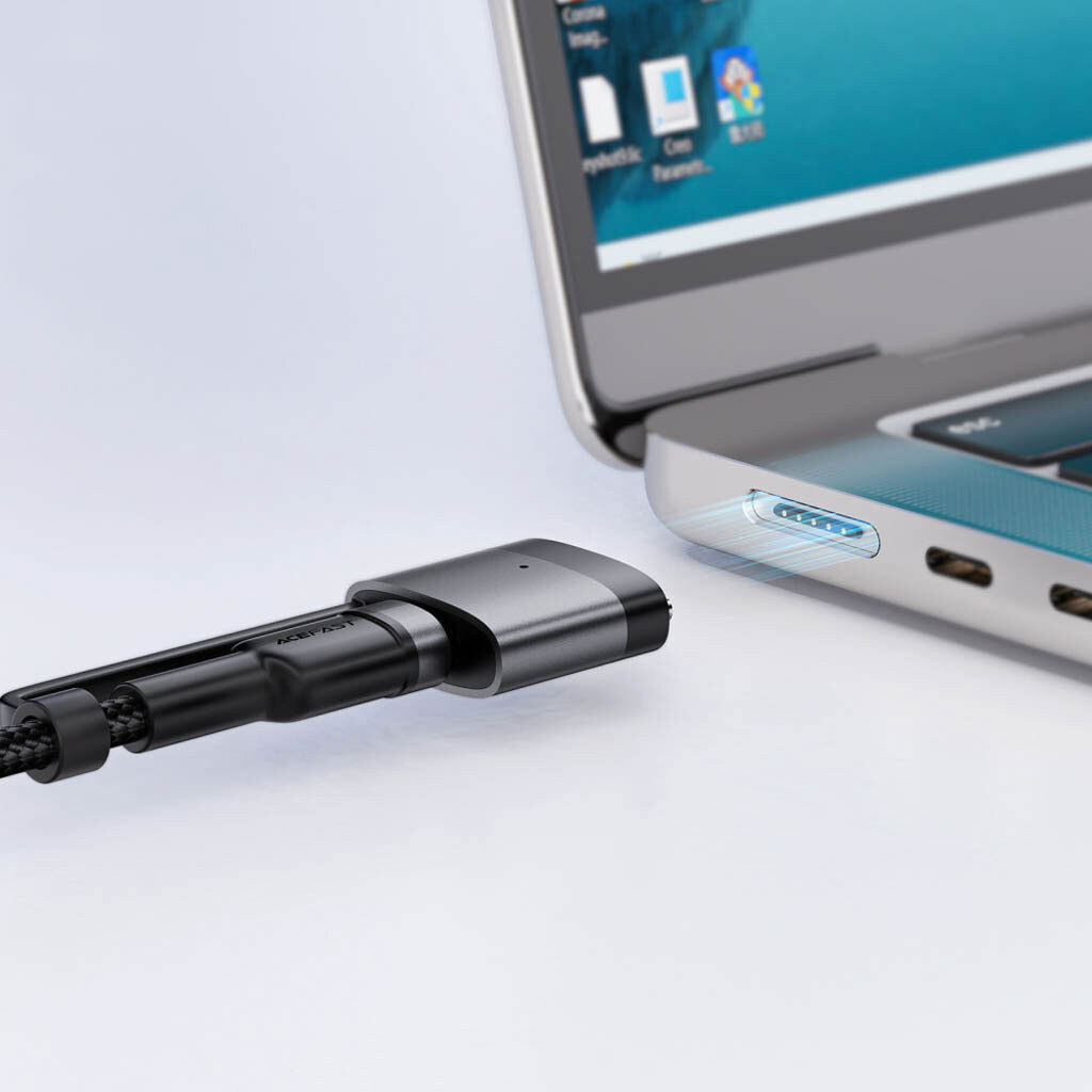 USB кабель AceFast C22-05, Type-C, MagSafe 3, 1.2 м., Чорний - № 7 USB кабель AceFast C22-05, Type-C, MagSafe 3, 1.2 м., Чорний - № 7