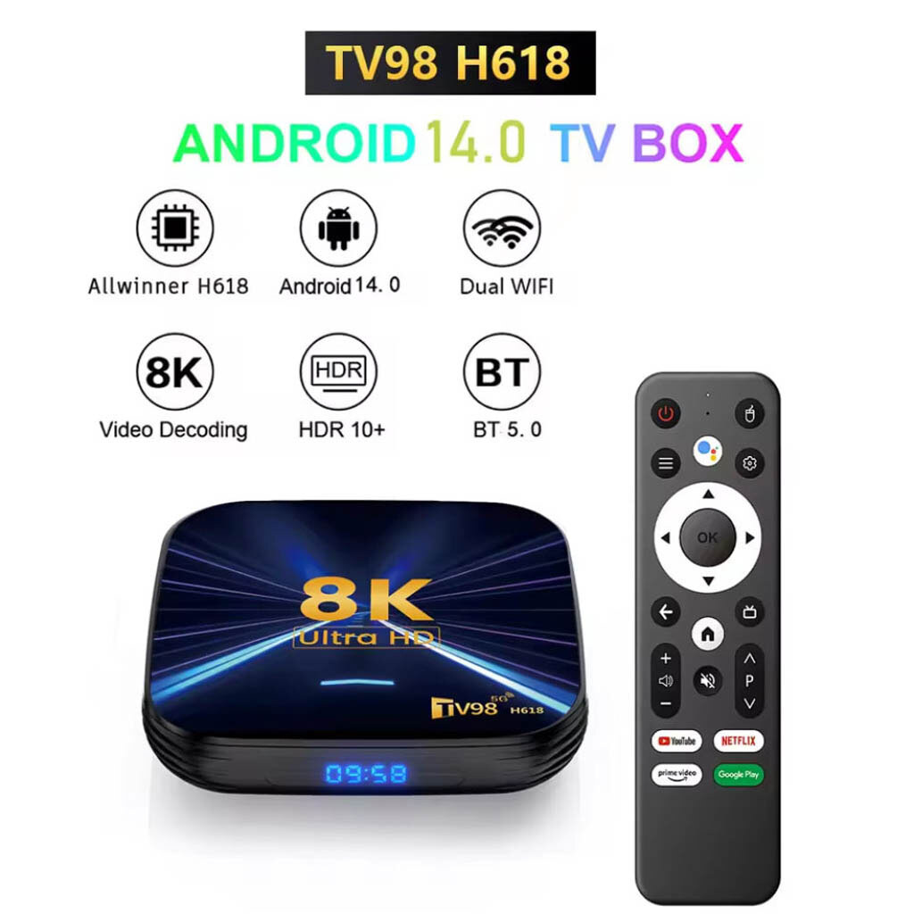 TV-Приставка TV98 H618, Черный - № 2 TV-Приставка TV98 H618, Черный - № 2