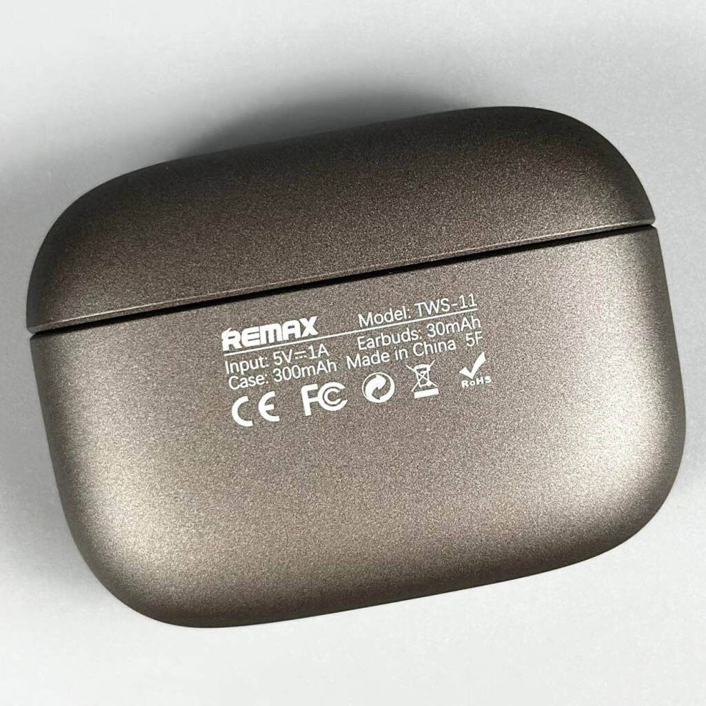 Bluetooth-гарнітура Remax TWS-11, Стерео, Сірий - № 3 Bluetooth-гарнітура Remax TWS-11, Стерео, Сірий - № 3
