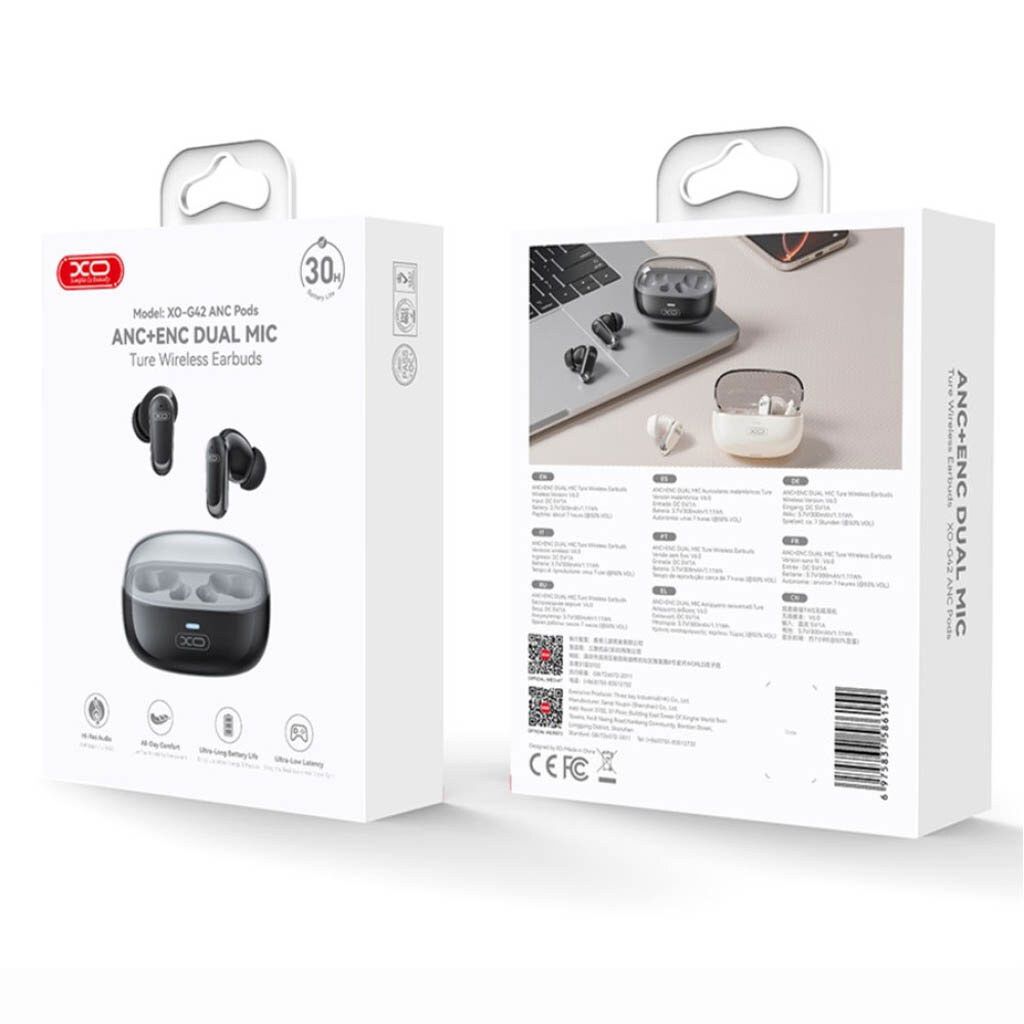 Bluetooth-гарнитура XO G42, Стерео, Бежевый - № 5 Bluetooth-гарнитура XO G42, Стерео, Бежевый - № 5