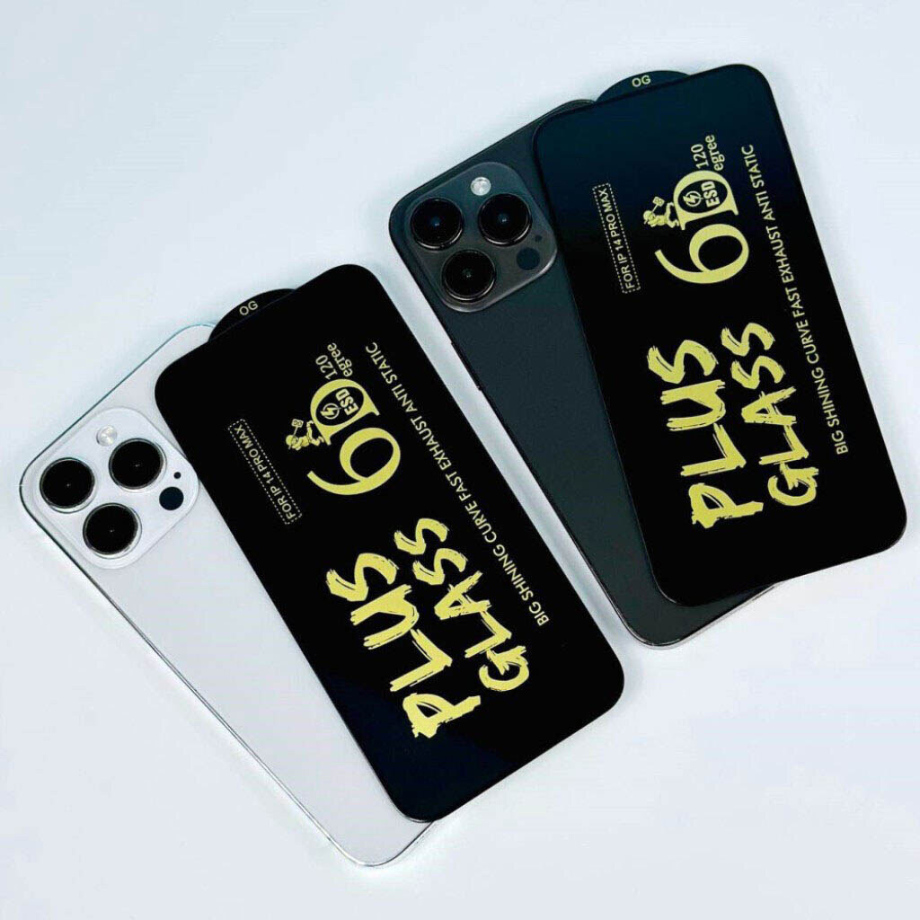 Захисне скло Apple iPhone 17 Pro, Plus Glass, 6D, Чорний - № 2 Захисне скло Apple iPhone 17 Pro, Plus Glass, 6D, Чорний - № 2