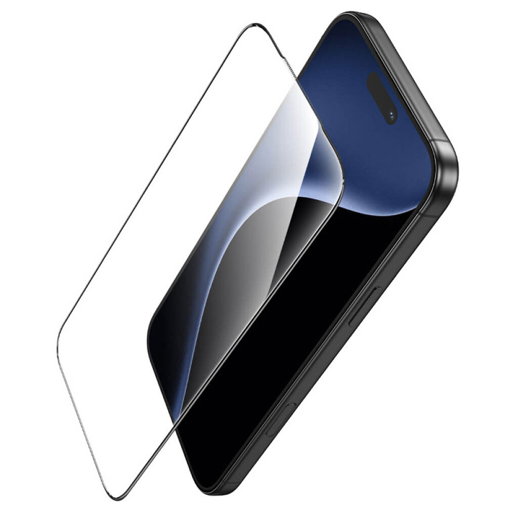 Захисне скло Apple iPhone 16 Pro, Hoco A888 Pro Bear, Чорний - № 5 Захисне скло Apple iPhone 16 Pro, Hoco A888 Pro Bear, Чорний - № 5