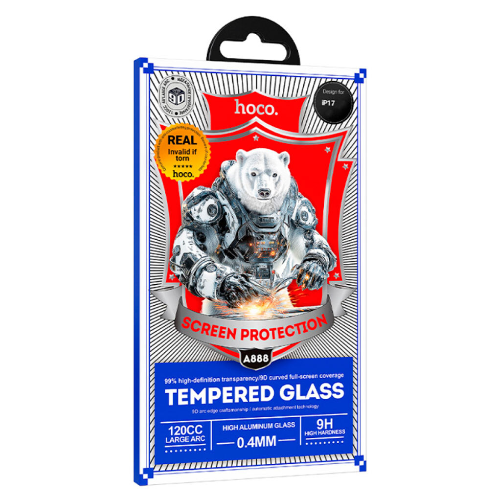 Захисне скло Apple iPhone 11 Pro / iPhone X / iPhone XS, Hoco A888 Bear, Чорний - № 1 Захисне скло Apple iPhone 11 Pro / iPhone X / iPhone XS, Hoco A888 Bear, Чорний - № 1