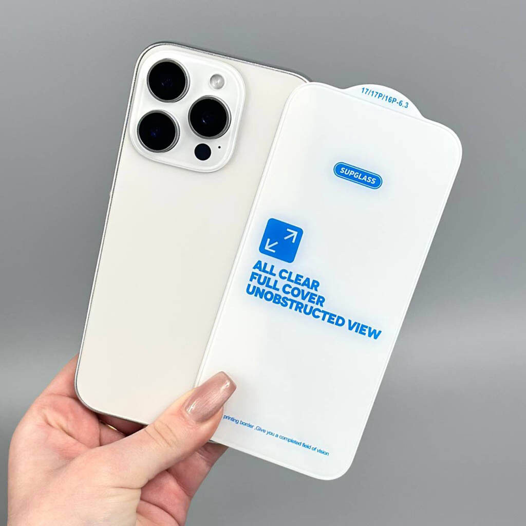 Защитное стекло Apple iPhone 17 Pro, SupGlass SG-02, Прозрачный - № 3 Защитное стекло Apple iPhone 17 Pro, SupGlass SG-02, Прозрачный - № 3