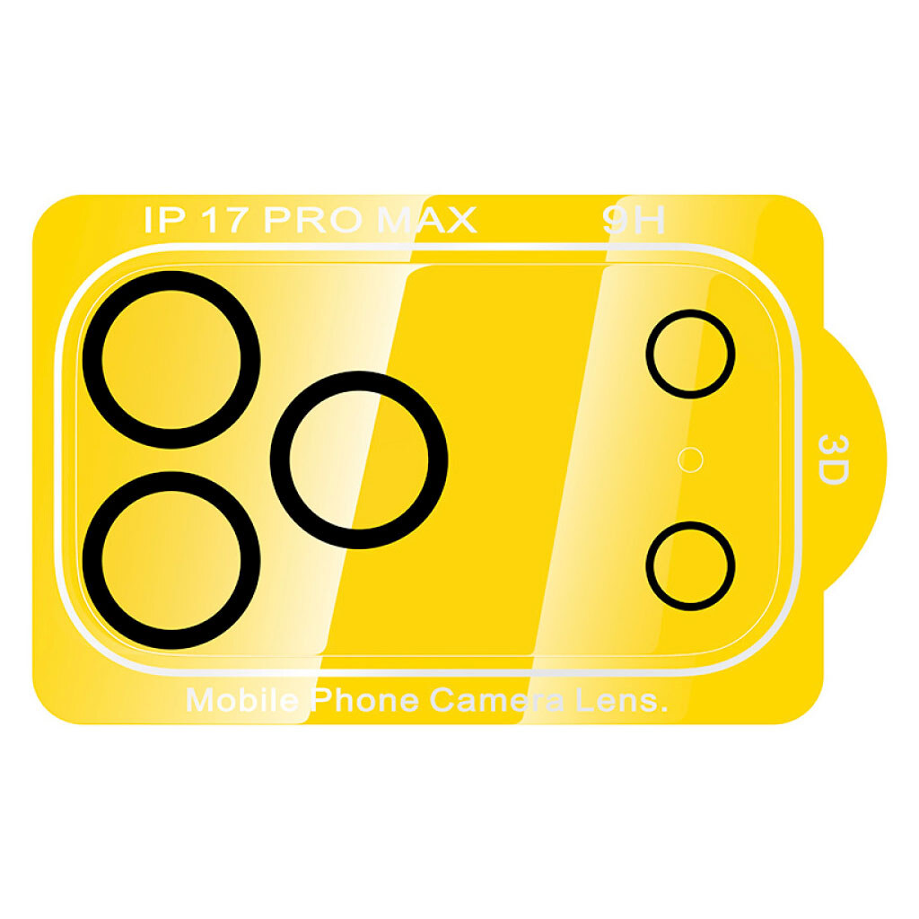 Защитное стекло камеры Apple iPhone 17 Pro, Hoco, 3D, Черный - № 1 Защитное стекло камеры Apple iPhone 17 Pro, Hoco, 3D, Черный - № 1