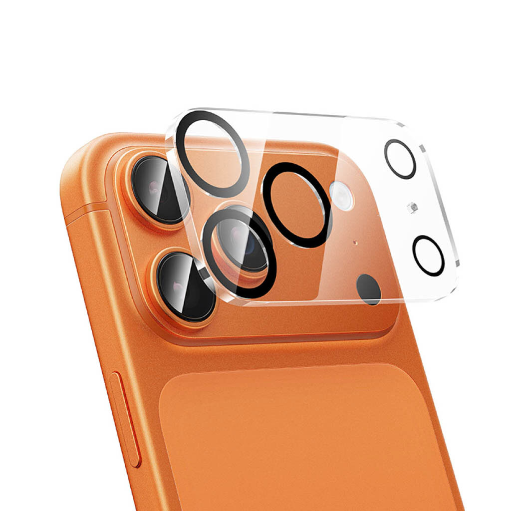 Защитное стекло камеры Apple iPhone 17 Pro, Hoco, 3D, Черный - № 2 Защитное стекло камеры Apple iPhone 17 Pro, Hoco, 3D, Черный - № 2