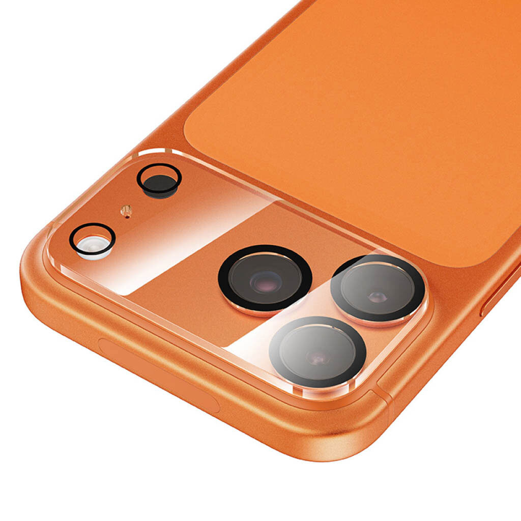 Защитное стекло камеры Apple iPhone 17 Pro, Hoco, 3D, Черный - № 4 Защитное стекло камеры Apple iPhone 17 Pro, Hoco, 3D, Черный - № 4