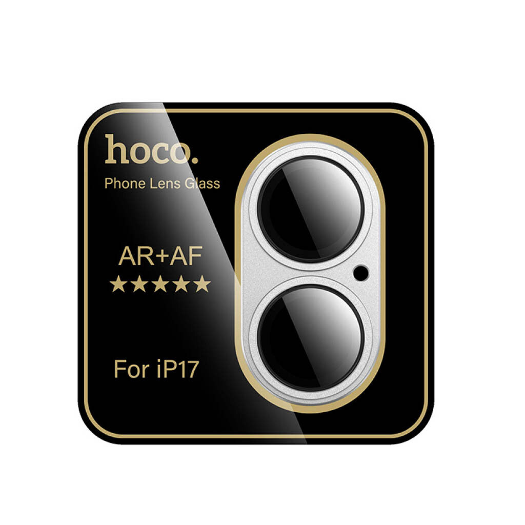 Захисне скло камери Apple iPhone 17, Hoco V16, Срібний - № 5 Захисне скло камери Apple iPhone 17, Hoco V16, Срібний - № 5
