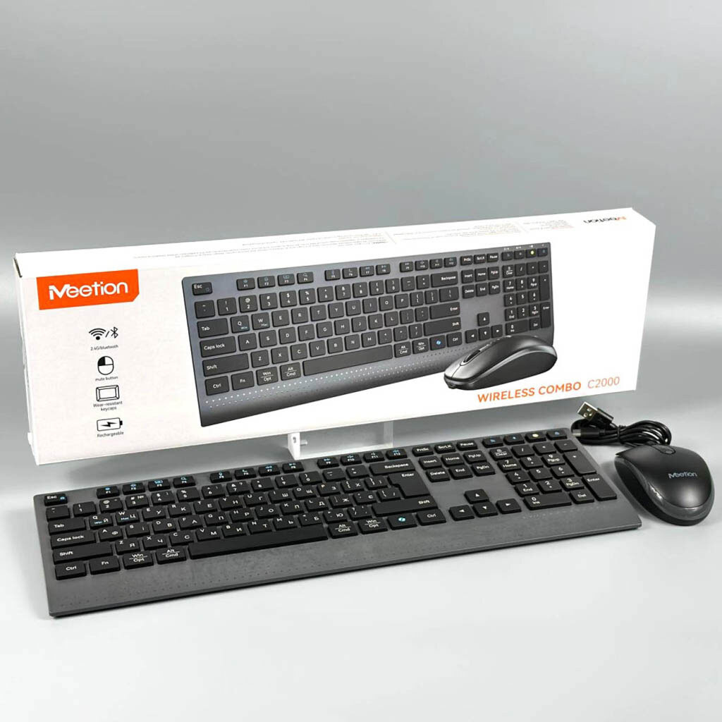 Клавиатура и мышь Meetion C2000, Черный - № 9 Клавиатура и мышь Meetion C2000, Черный - № 9