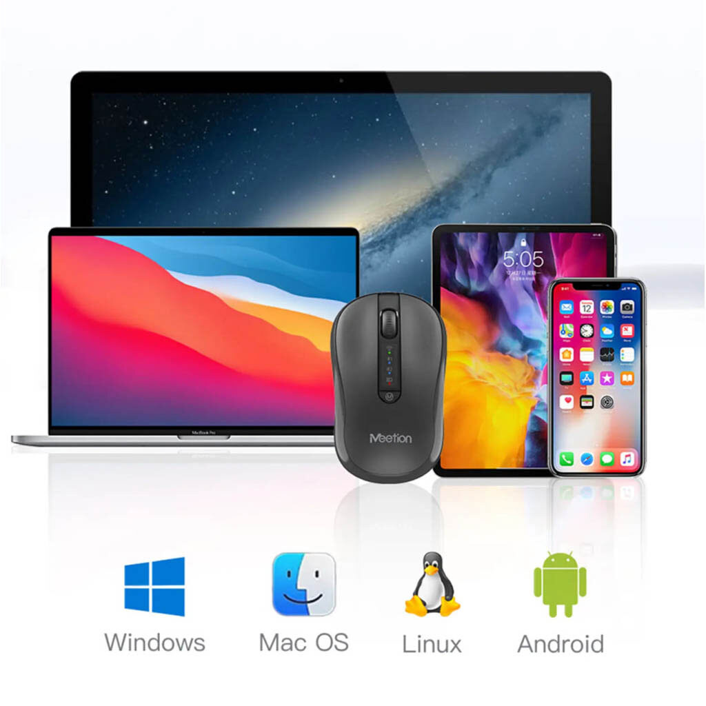 Мышь Meetion BTM185R, Черный - № 7 Мышь Meetion BTM185R, Черный - № 7