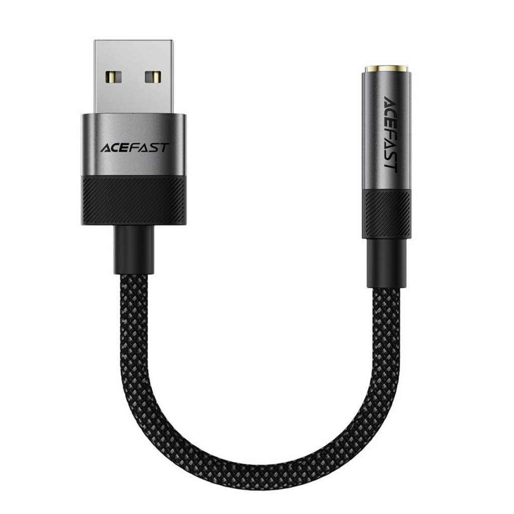 Адаптер AceFast J13, USB, 3.5 мм., Черный - № 2 Адаптер AceFast J13, USB, 3.5 мм., Черный - № 2