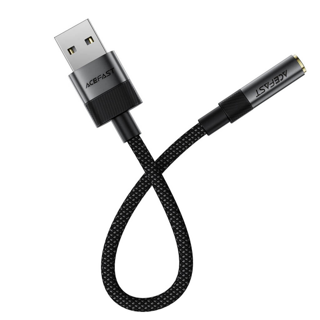Адаптер AceFast J13, USB, 3.5 мм., Черный - № 3 Адаптер AceFast J13, USB, 3.5 мм., Черный - № 3
