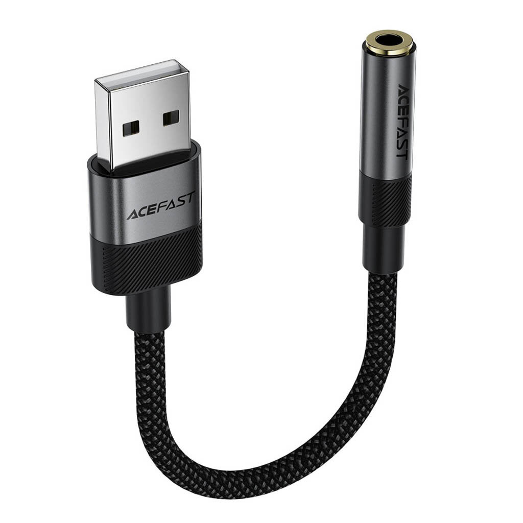 Адаптер AceFast J13, USB, 3.5 мм., Черный - № 4 Адаптер AceFast J13, USB, 3.5 мм., Черный - № 4