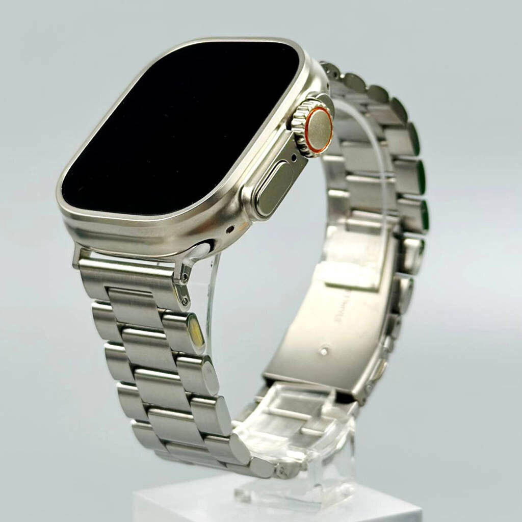 Ремінець Apple Watch 38 / Watch 40, Metal Watch Design 1, Срібний - № 2 Ремінець Apple Watch 38 / Watch 40, Metal Watch Design 1, Срібний - № 2