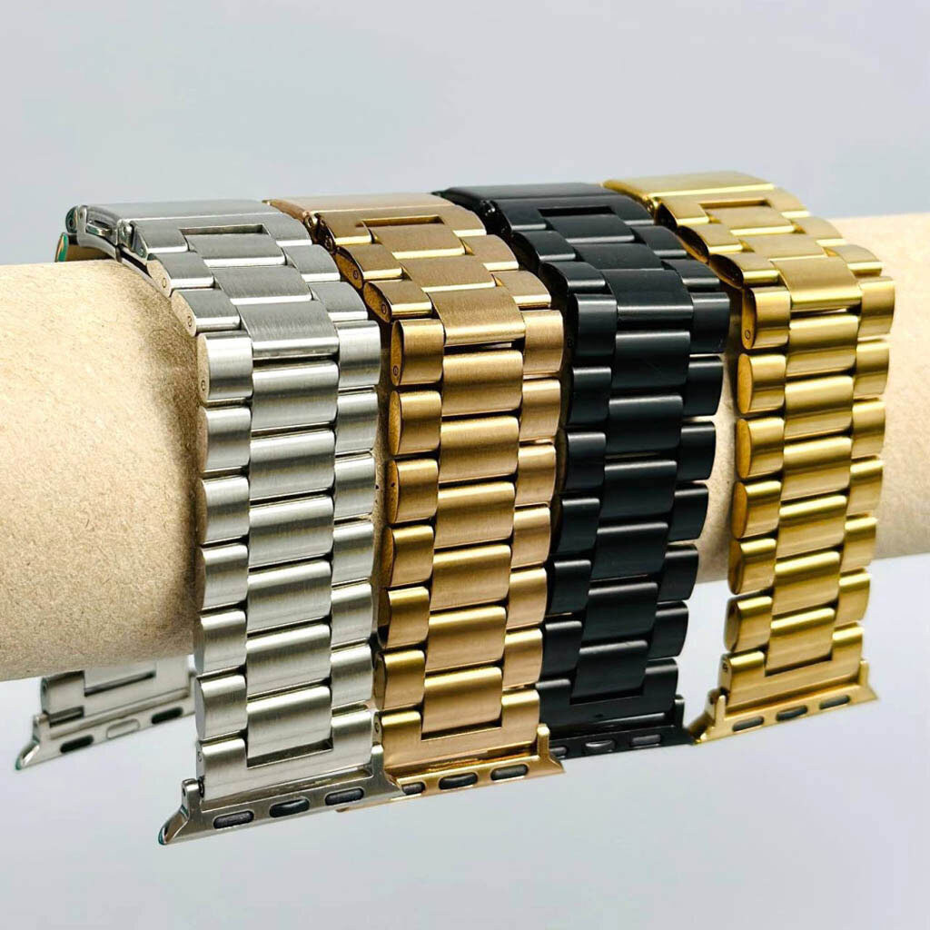 Ремінець Apple Watch 38 / Watch 40, Metal Watch Design 1, Срібний - № 4 Ремінець Apple Watch 38 / Watch 40, Metal Watch Design 1, Срібний - № 4