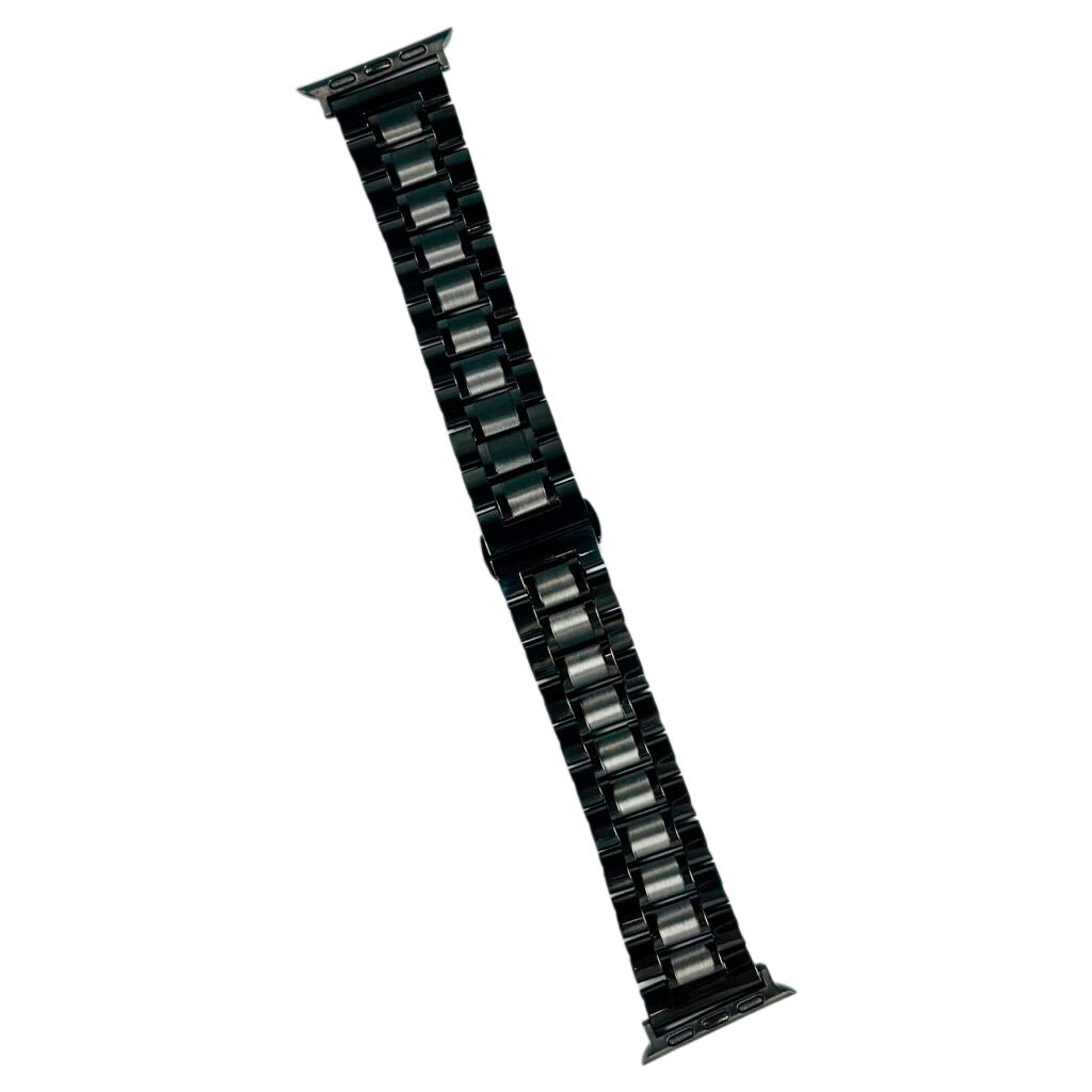 Ремінець Apple Watch 42 / Watch 44, Metal Watch Design 2, Чорний - № 1 Ремінець Apple Watch 42 / Watch 44, Metal Watch Design 2, Чорний - № 1