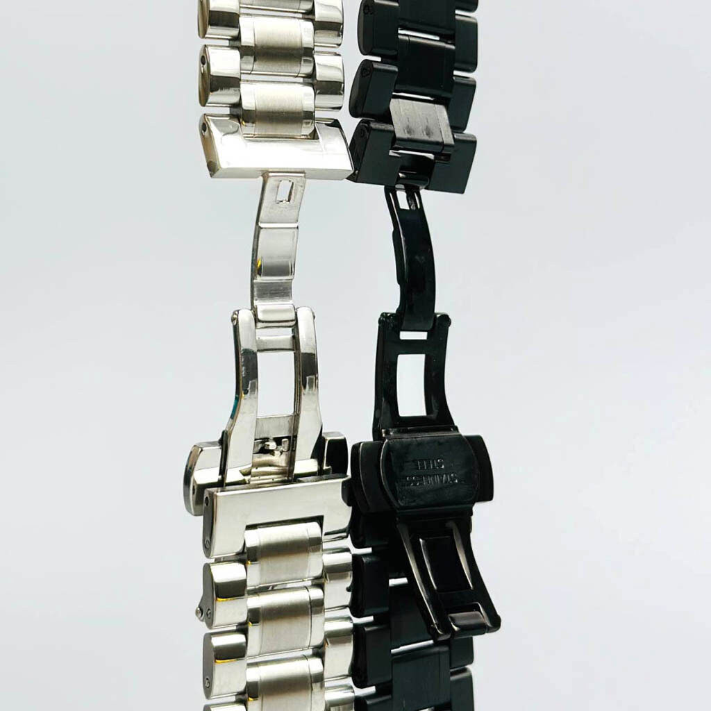 Ремінець Apple Watch 42 / Watch 44, Metal Watch Design 2, Чорний - № 3 Ремінець Apple Watch 42 / Watch 44, Metal Watch Design 2, Чорний - № 3