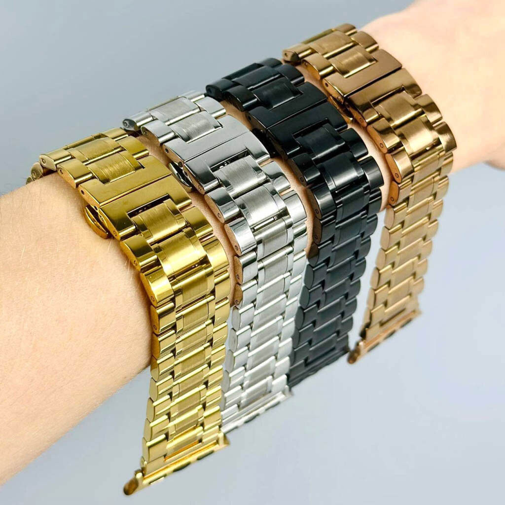Ремінець Apple Watch 42 / Watch 44, Metal Watch Design 2, Чорний - № 6 Ремінець Apple Watch 42 / Watch 44, Metal Watch Design 2, Чорний - № 6