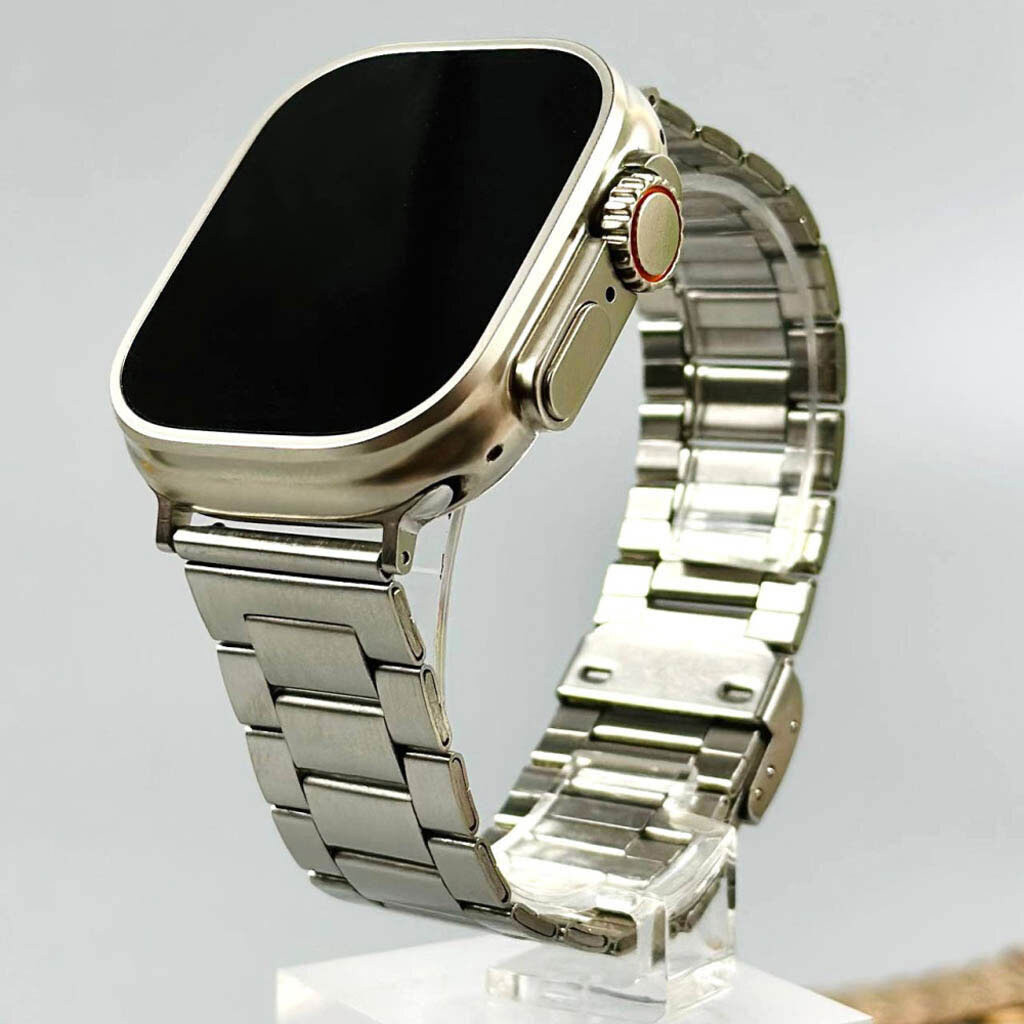 Ремінець Apple Watch 42 / Watch 44, Metal Watch Design 5, Чорний - № 2 Ремінець Apple Watch 42 / Watch 44, Metal Watch Design 5, Чорний - № 2