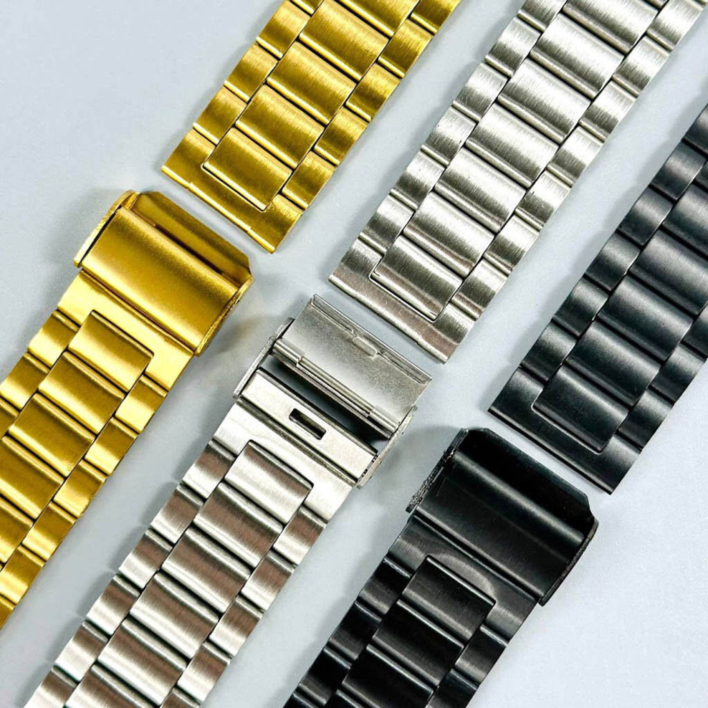 Ремінець Apple Watch 42 / Watch 44, Metal Watch Design 5, Чорний - № 4 Ремінець Apple Watch 42 / Watch 44, Metal Watch Design 5, Чорний - № 4