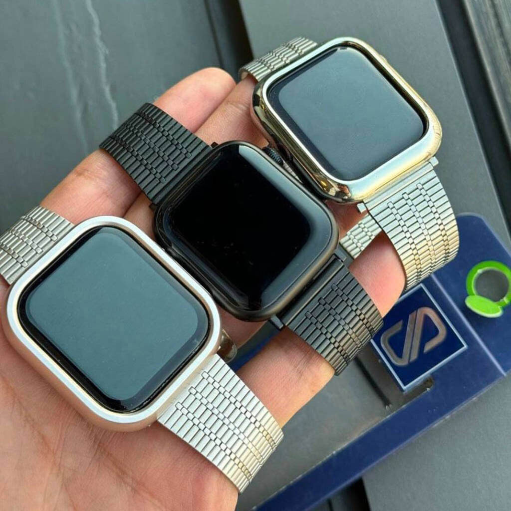Ремінець Apple Watch 42 / Watch 44, Metal Watch Design 6, Срібний - № 4 Ремінець Apple Watch 42 / Watch 44, Metal Watch Design 6, Срібний - № 4