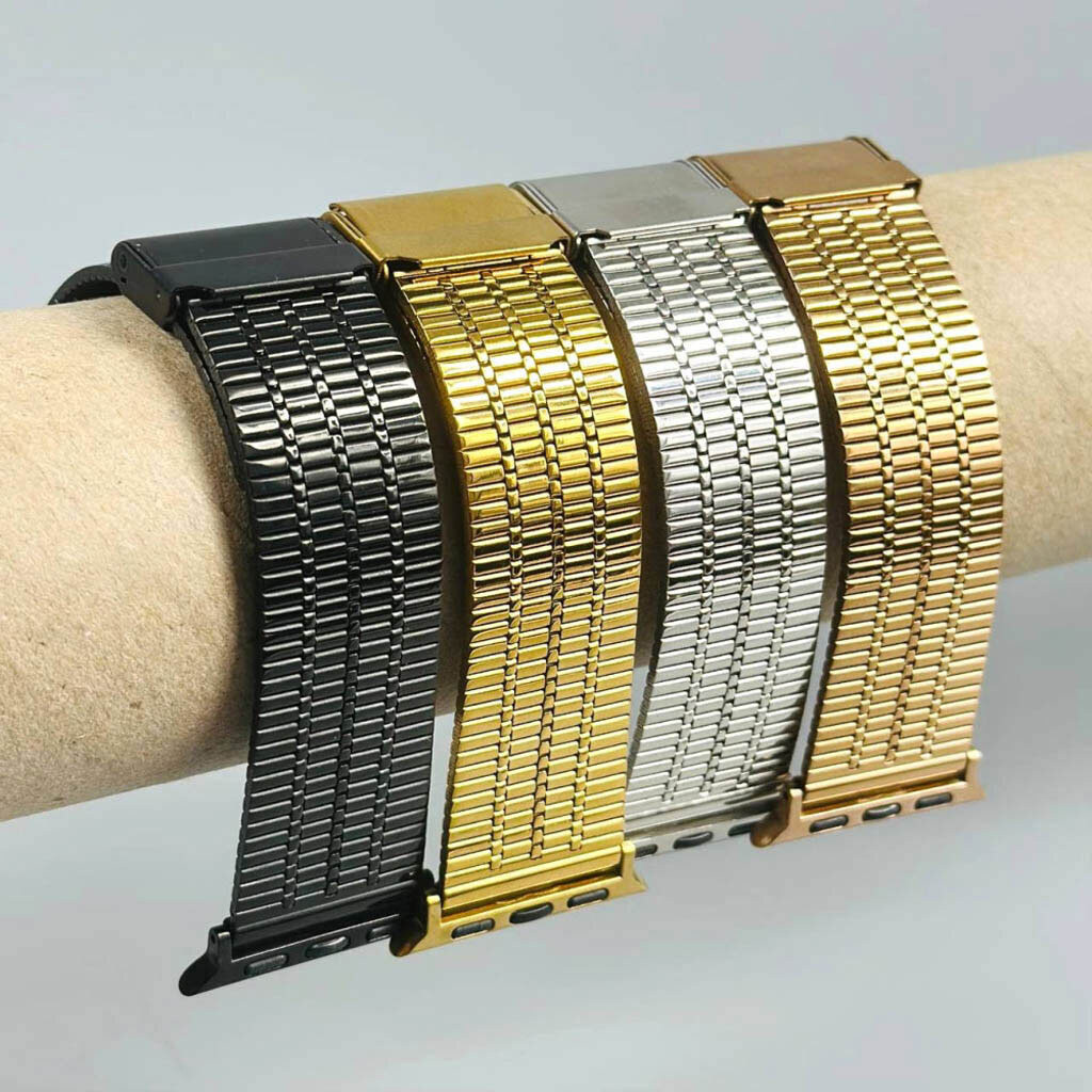 Ремінець Apple Watch 42 / Watch 44, Metal Watch Design 6, Чорний - № 5 Ремінець Apple Watch 42 / Watch 44, Metal Watch Design 6, Чорний - № 5
