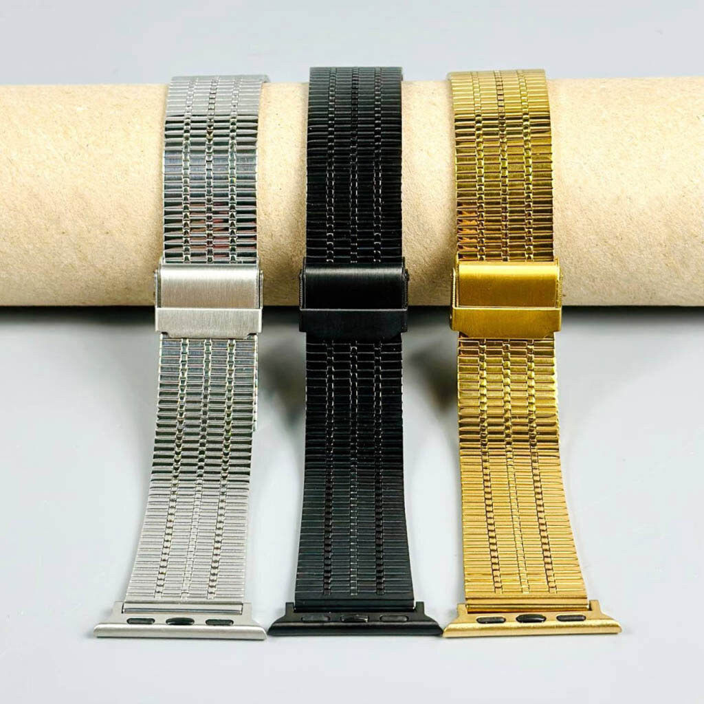 Ремінець Apple Watch 42 / Watch 44, Metal Watch Design 6, Чорний - № 8 Ремінець Apple Watch 42 / Watch 44, Metal Watch Design 6, Чорний - № 8
