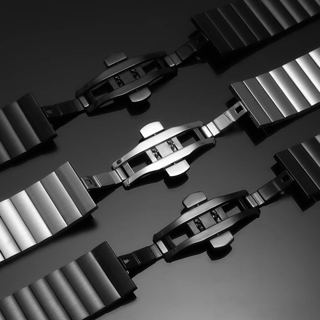 Ремінець Apple Watch 42 / Watch 44, Metal Watch Design 9, Срібний - № 6 Ремінець Apple Watch 42 / Watch 44, Metal Watch Design 9, Срібний - № 6