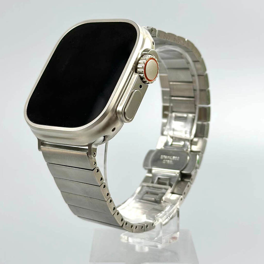 Ремешок Apple Watch 42 / Watch 44, Metal Watch Design 9, Черный - № 2 Ремешок Apple Watch 42 / Watch 44, Metal Watch Design 9, Черный - № 2