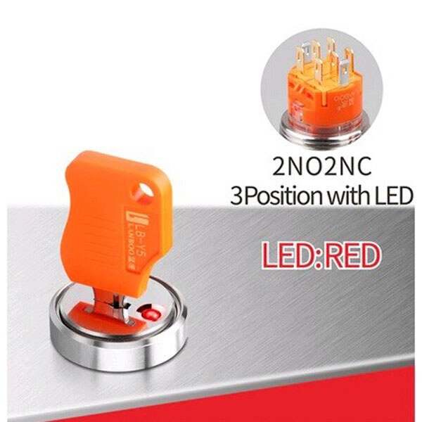 Поворотный переключатель LB22Y5-Y22Z-R5-24V - № 1 Поворотный переключатель LB22Y5-Y22Z-R5-24V - № 1