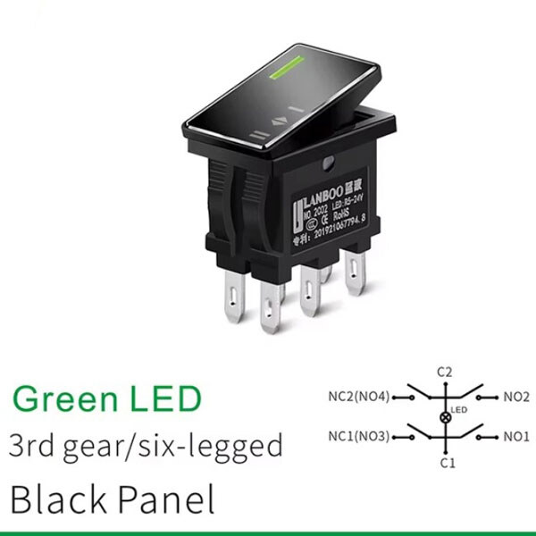 Микропереключатель рокерный LBCX1409-H403/G5-24V(L) - № 1 Микропереключатель рокерный LBCX1409-H403/G5-24V(L) - № 1