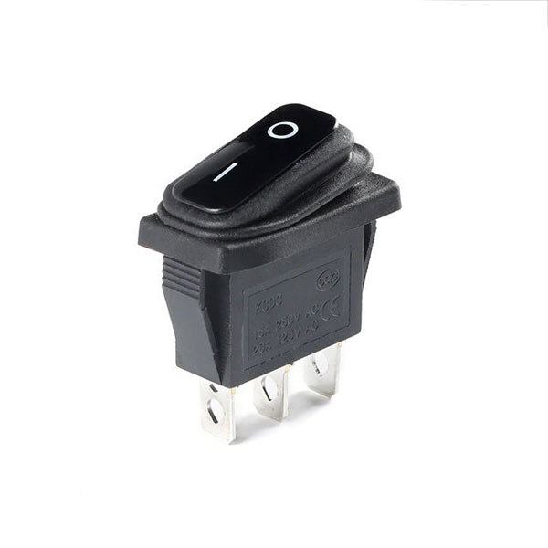 Микропереключатель рокерный KCD3-3PIN-IP67 - № 1 Микропереключатель рокерный KCD3-3PIN-IP67 - № 1