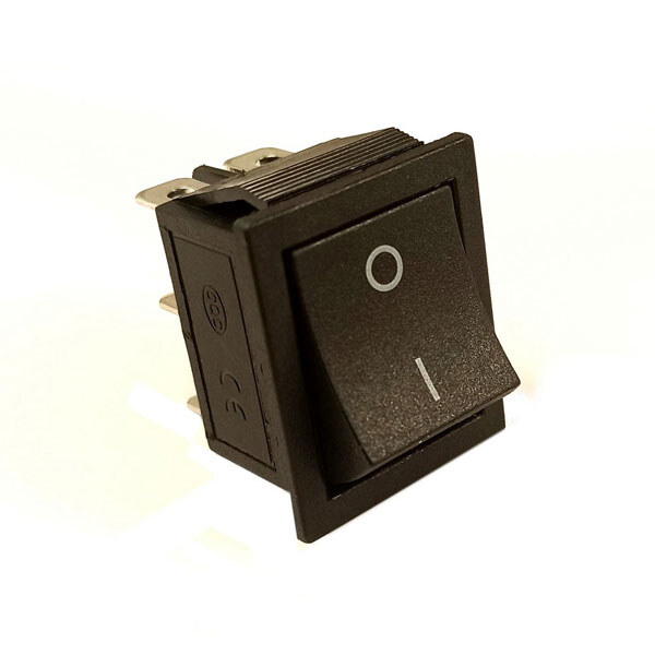 Микропереключатель рокерный KCD4 2 Position 6 Pin Black - № 1 Микропереключатель рокерный KCD4 2 Position 6 Pin Black - № 1
