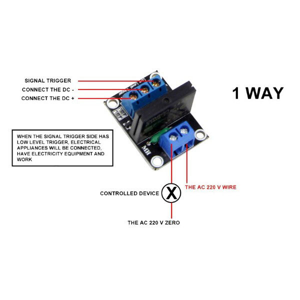 Релейный модуль Arduino 1 Channel 12V SOLID State Relay Module High Level Trigger - № 2 Релейный модуль Arduino 1 Channel 12V SOLID State Relay Module High Level Trigger - № 2
