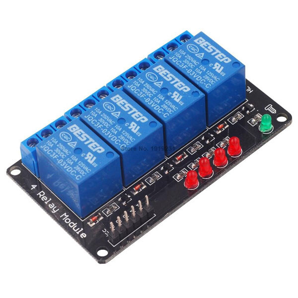 Релейный модуль Arduino 4-Channel 3.3V Relay Module for Arduino - № 1 Релейный модуль Arduino 4-Channel 3.3V Relay Module for Arduino - № 1