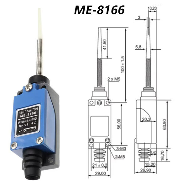 Концевой выключатель ME-8166 - № 1 Концевой выключатель ME-8166 - № 1