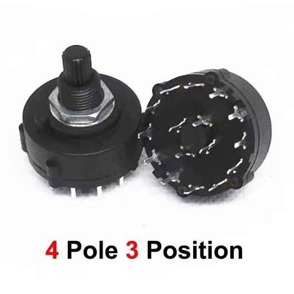 Поворотный переключатель RS26 Band Switch 4 Pole 3 15MM - № 1 Поворотный переключатель RS26 Band Switch 4 Pole 3 15MM - № 1