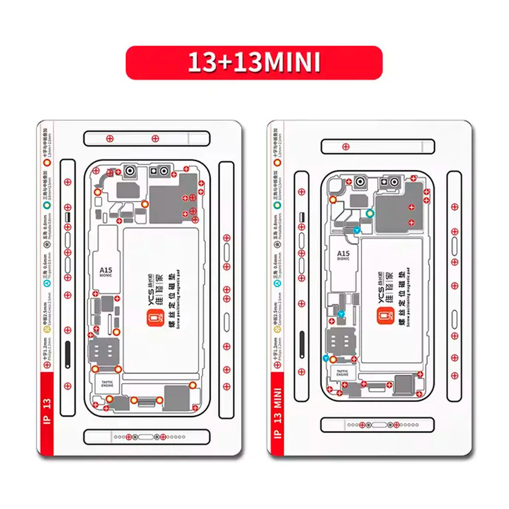 Магнитный коврик YCS Apple iPhone 13 / iPhone 13 Mini - № 2 Магнитный коврик YCS Apple iPhone 13 / iPhone 13 Mini - № 2