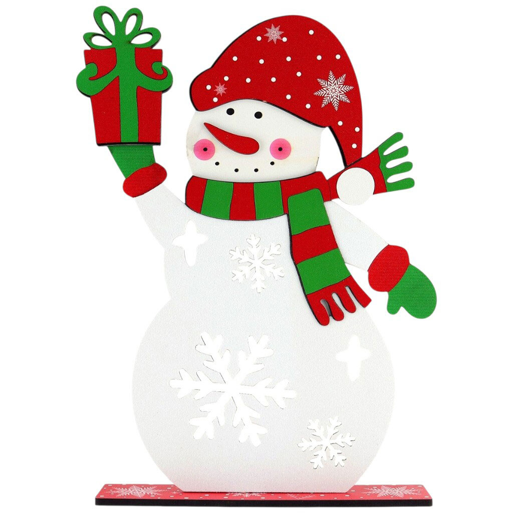 Декор новогодний на подставке Снеговик в ассортименте - № 1 Декор новогодний на подставке Снеговик в ассортименте - № 1