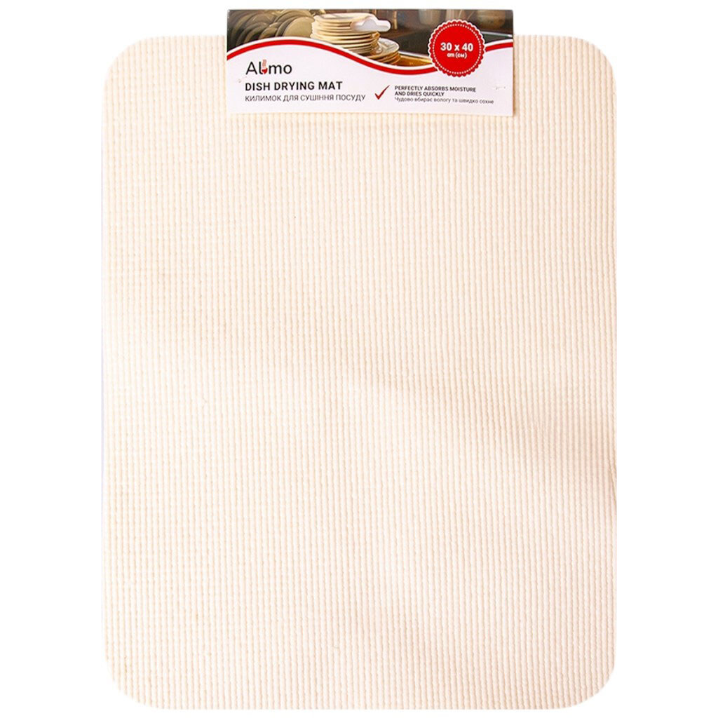 Килимок для сушки посуду прямокутний Almo однотонний - № 1 Килимок для сушки посуду прямокутний Almo однотонний - № 1