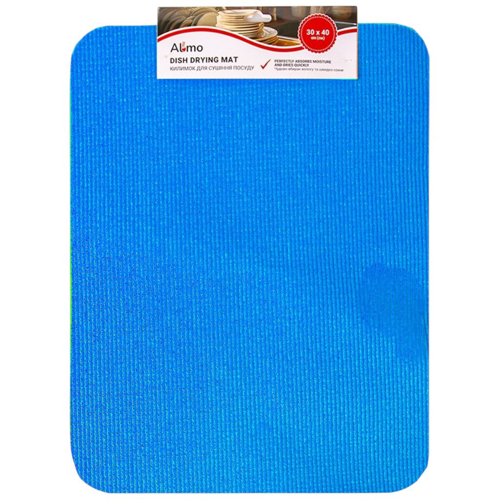 Килимок для сушки посуду прямокутний Almo однотонний - № 3 Килимок для сушки посуду прямокутний Almo однотонний - № 3