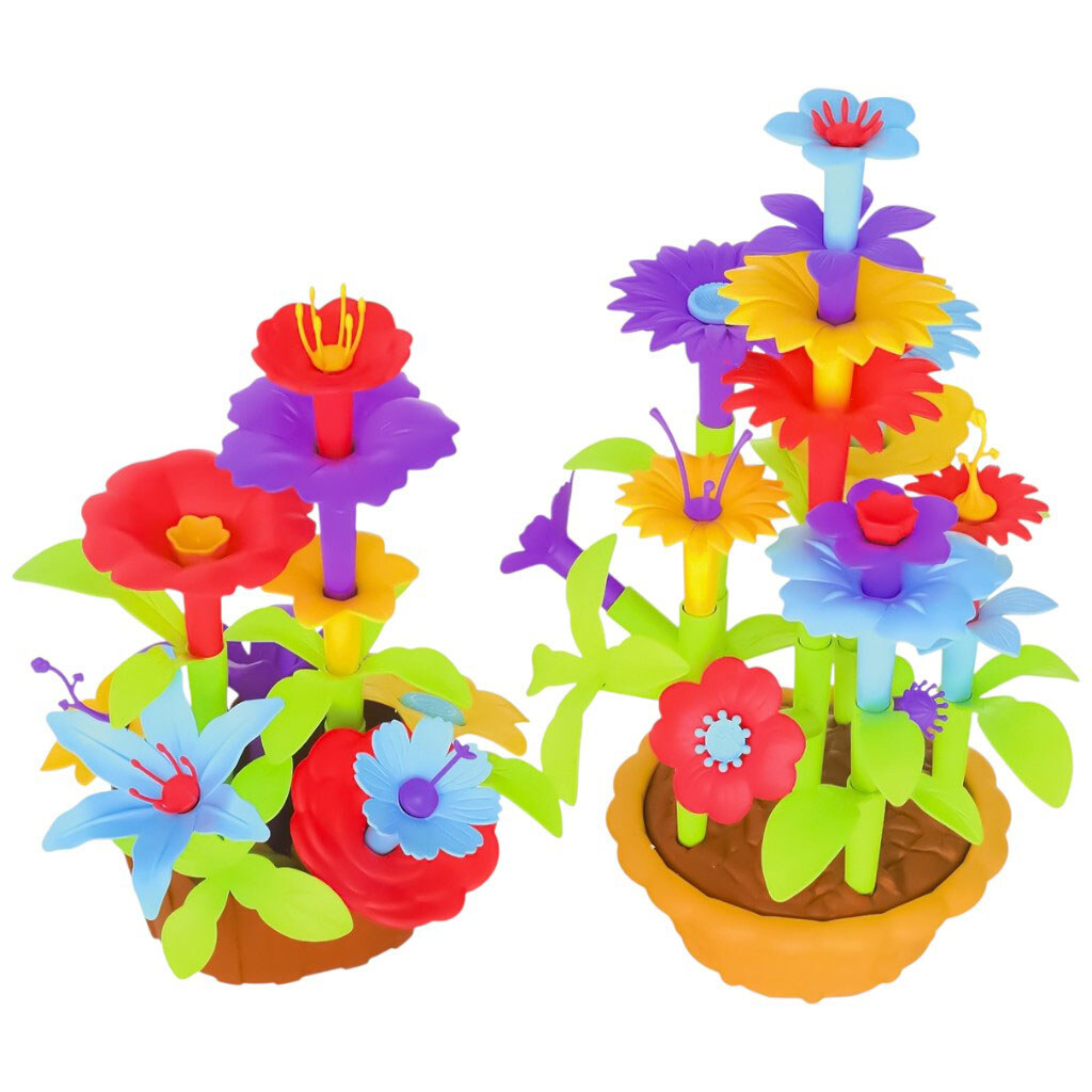 Конструктор детский пластиковый Цветочная композиция 73 детали - № 2 Конструктор детский пластиковый Цветочная композиция 73 детали - № 2