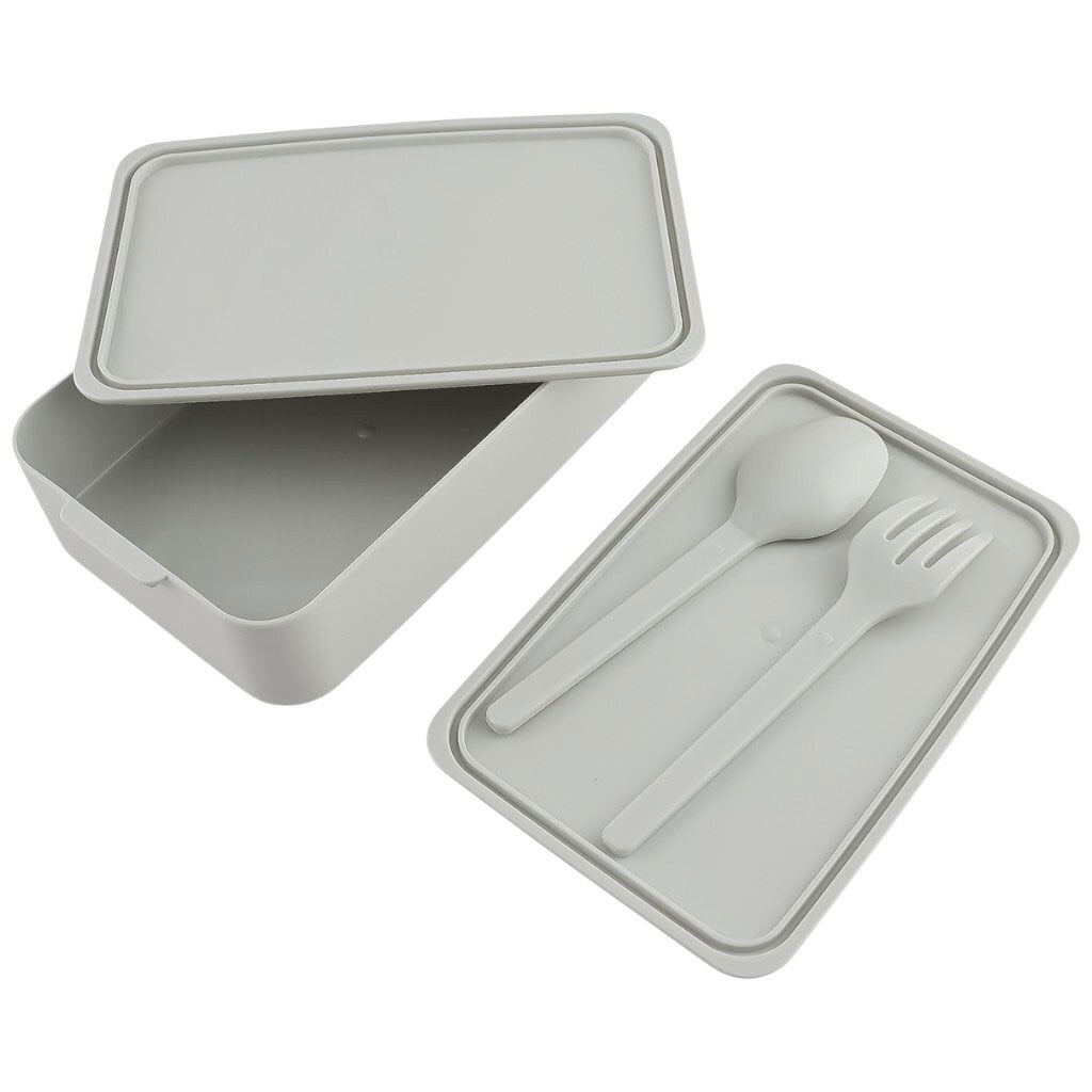 Ланч-бокс пластиковый с приборами Excellent Houseware 400 мл + 500 мл - № 3 Ланч-бокс пластиковый с приборами Excellent Houseware 400 мл + 500 мл - № 3