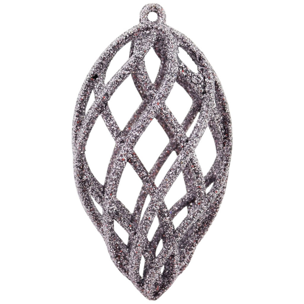 Украшение новогоднее блестящее Шишка 10х5 см - № 1 Украшение новогоднее блестящее Шишка 10х5 см - № 1