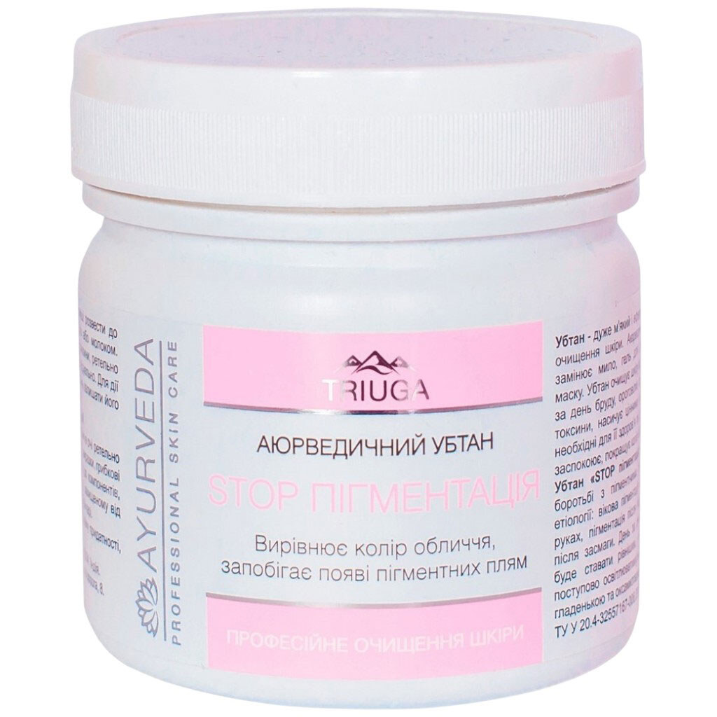 Убтан для очищения кожи лица и тела TRIUGA Ayurveda Stop пигментация 90 г - № 1 Убтан для очищения кожи лица и тела TRIUGA Ayurveda Stop пигментация 90 г - № 1