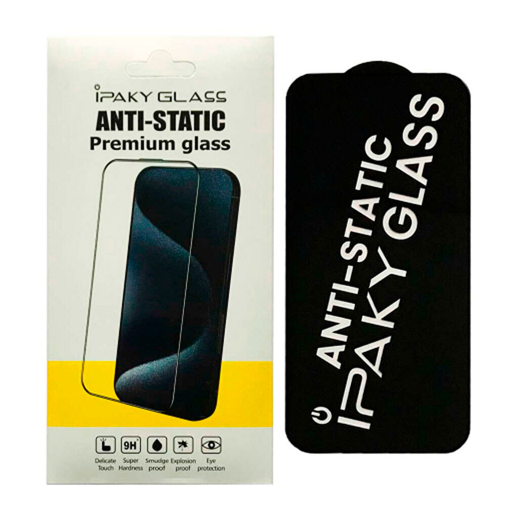 Защитное стекло Apple iPhone 17 Pro Max, Ipaky Antistatic, Черный - № 1 Защитное стекло Apple iPhone 17 Pro Max, Ipaky Antistatic, Черный - № 1