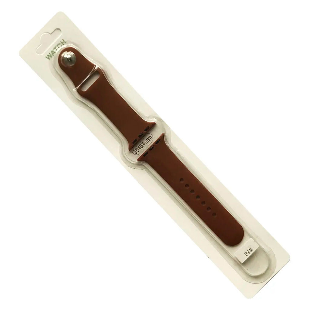Ремешок Apple Watch 38 / Watch 40, Silicone WatchBand, New Brown, Коричневый - № 1 Ремешок Apple Watch 38 / Watch 40, Silicone WatchBand, New Brown, Коричневый - № 1