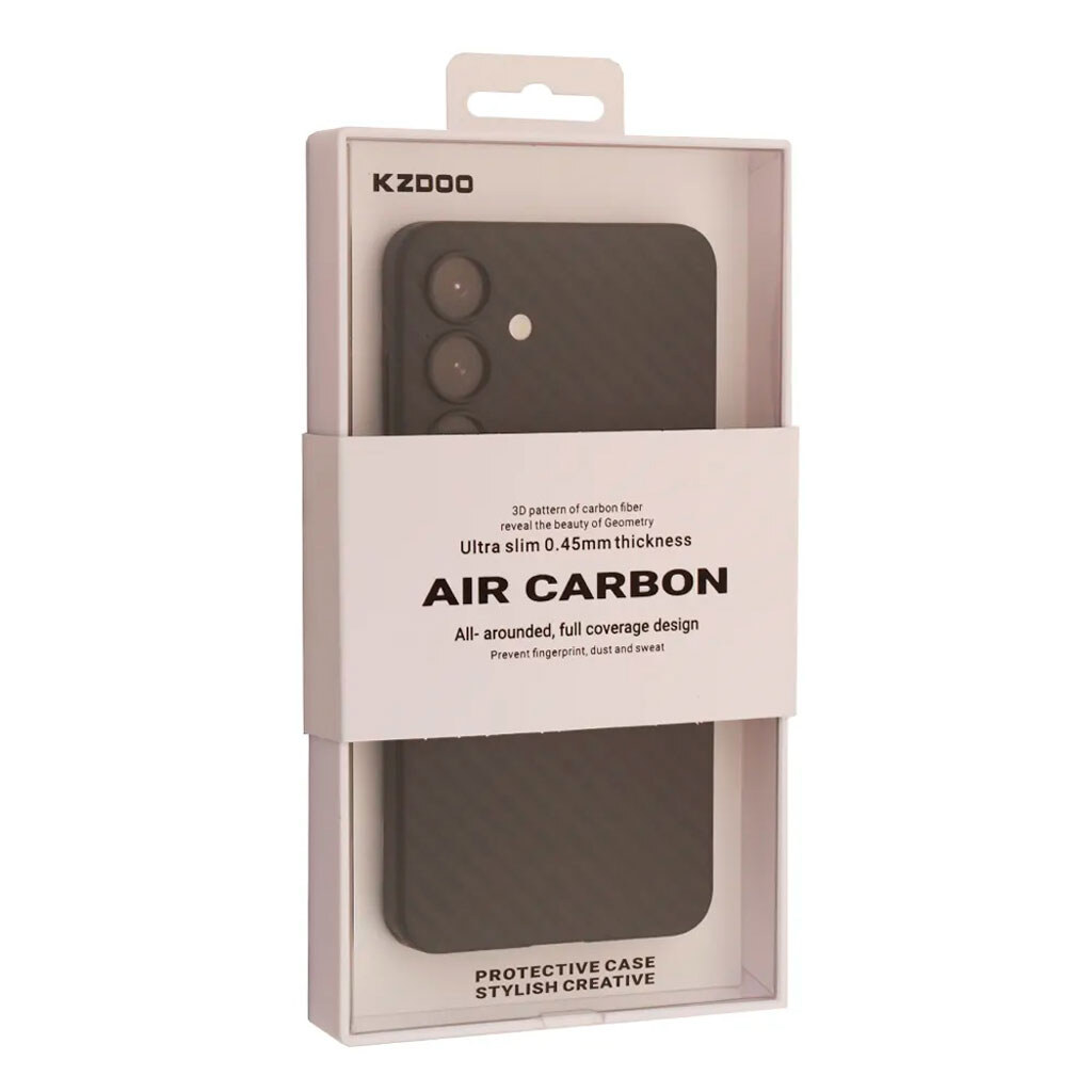 Чехол (накладка) Samsung Galaxy S24, K-DOO Air Carbon, Черный - № 1 Чехол (накладка) Samsung Galaxy S24, K-DOO Air Carbon, Черный - № 1
