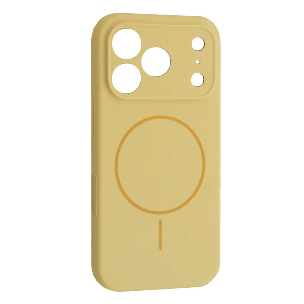 Чохол (накладка) Apple iPhone 17 Pro Max, Air Beats Full Camera, Custard, MagSafe, Жовтий - № 1 Чохол (накладка) Apple iPhone 17 Pro Max, Air Beats Full Camera, Custard, MagSafe, Жовтий - № 1